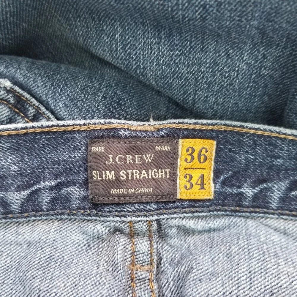 J Crew Slim Straight Men's Jeans 36/34